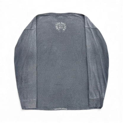 Vintage Floral Dagger Pocket Long Sleeve T-Shirt