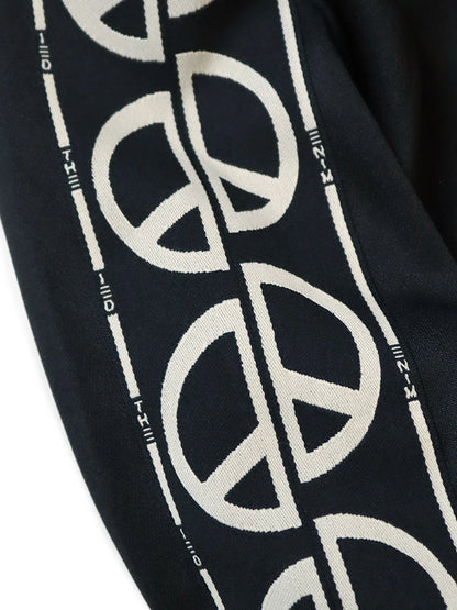 Smooth Jersey Peace Flare Track Pants