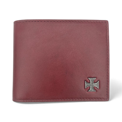Cross Emblem Leather Wallet