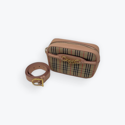 Peach Link Belt Bag