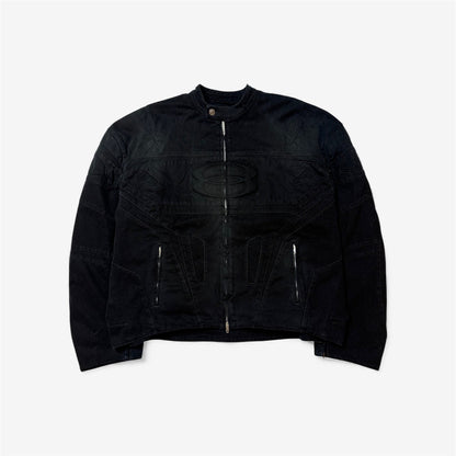 Unity Logo Denim Racer Jacket