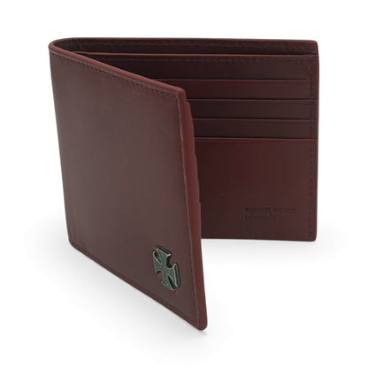 Cross Emblem Leather Wallet