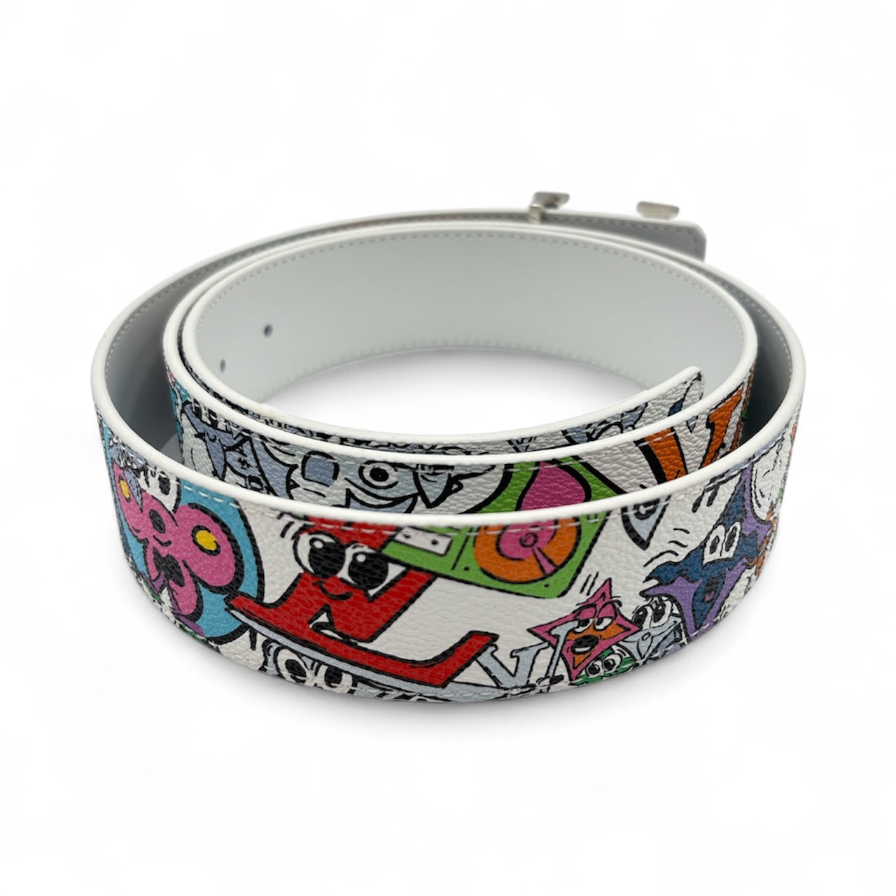 KidSuper LV Initials 40mm Reversible Belt