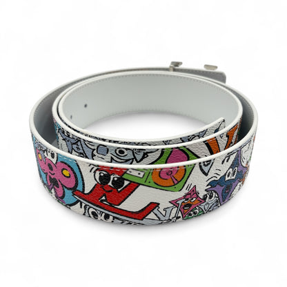KidSuper LV Initials 40mm Reversible Belt