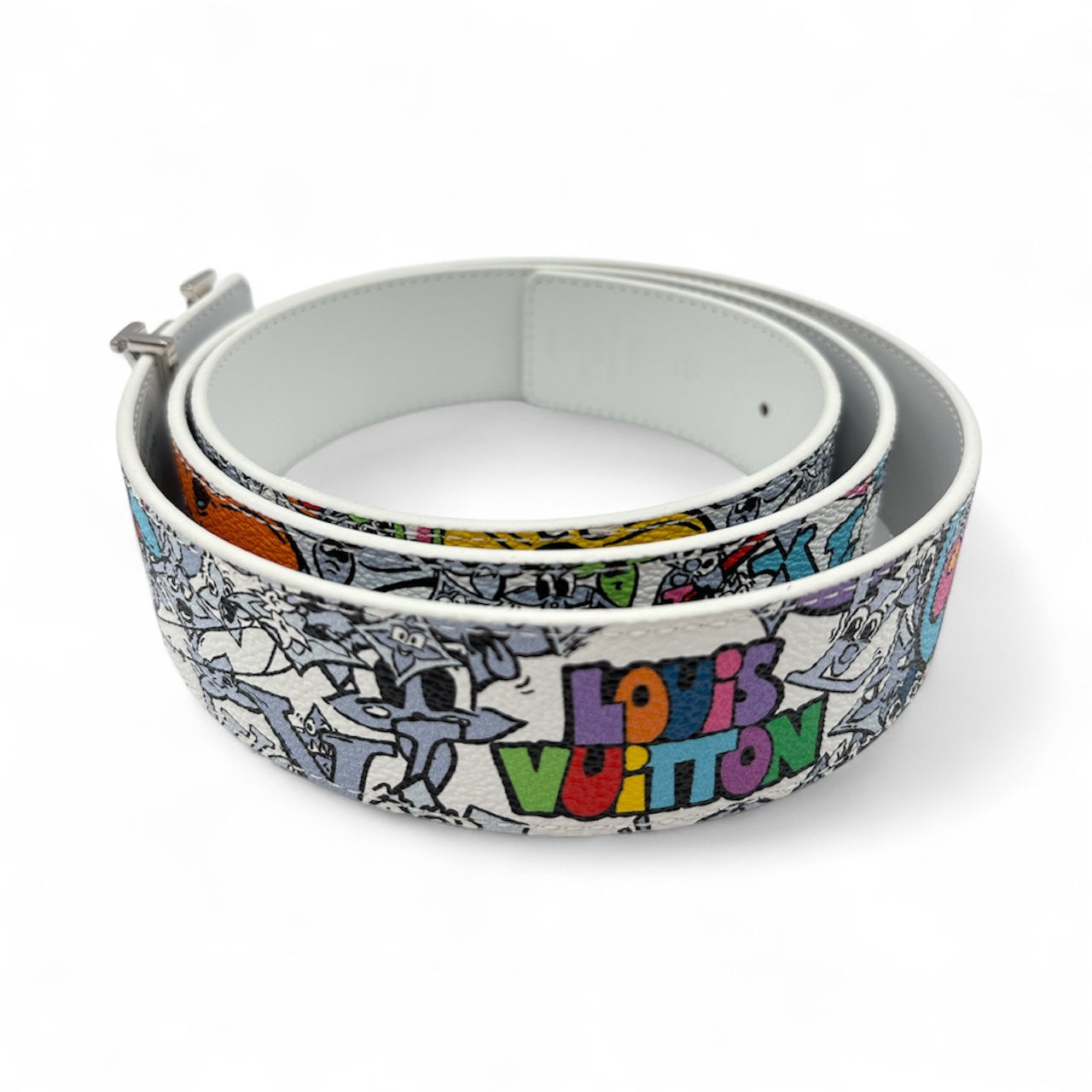 KidSuper LV Initials 40mm Reversible Belt