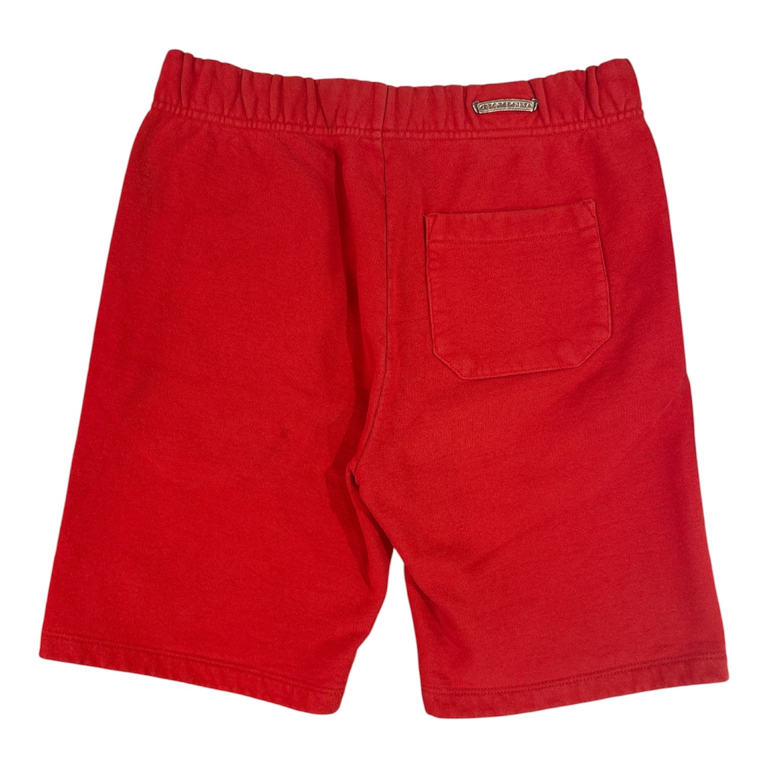 Red & White Triple Cross Embroidered Shorts