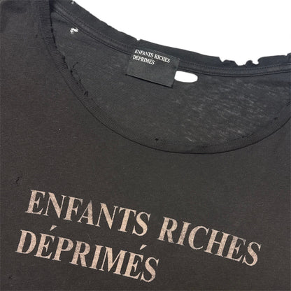 Distressed Logo Print T-Shirt