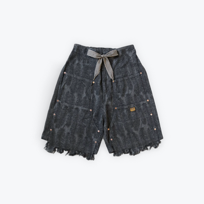 Magpie Double Knee Denim Shorts