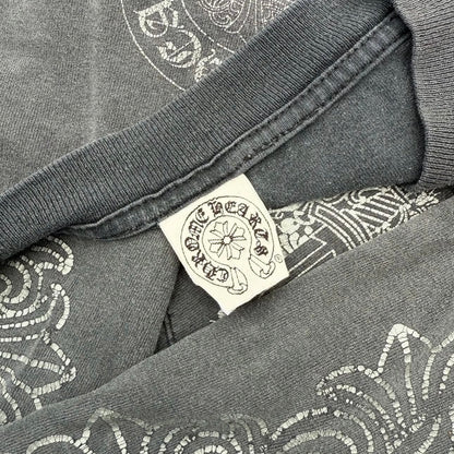 Vintage Floral Dagger Pocket Long Sleeve T-Shirt