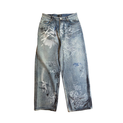 FW24 Baggy Graffiti Denim