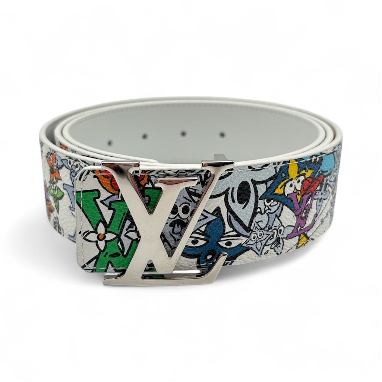 KidSuper LV Initials 40mm Reversible Belt