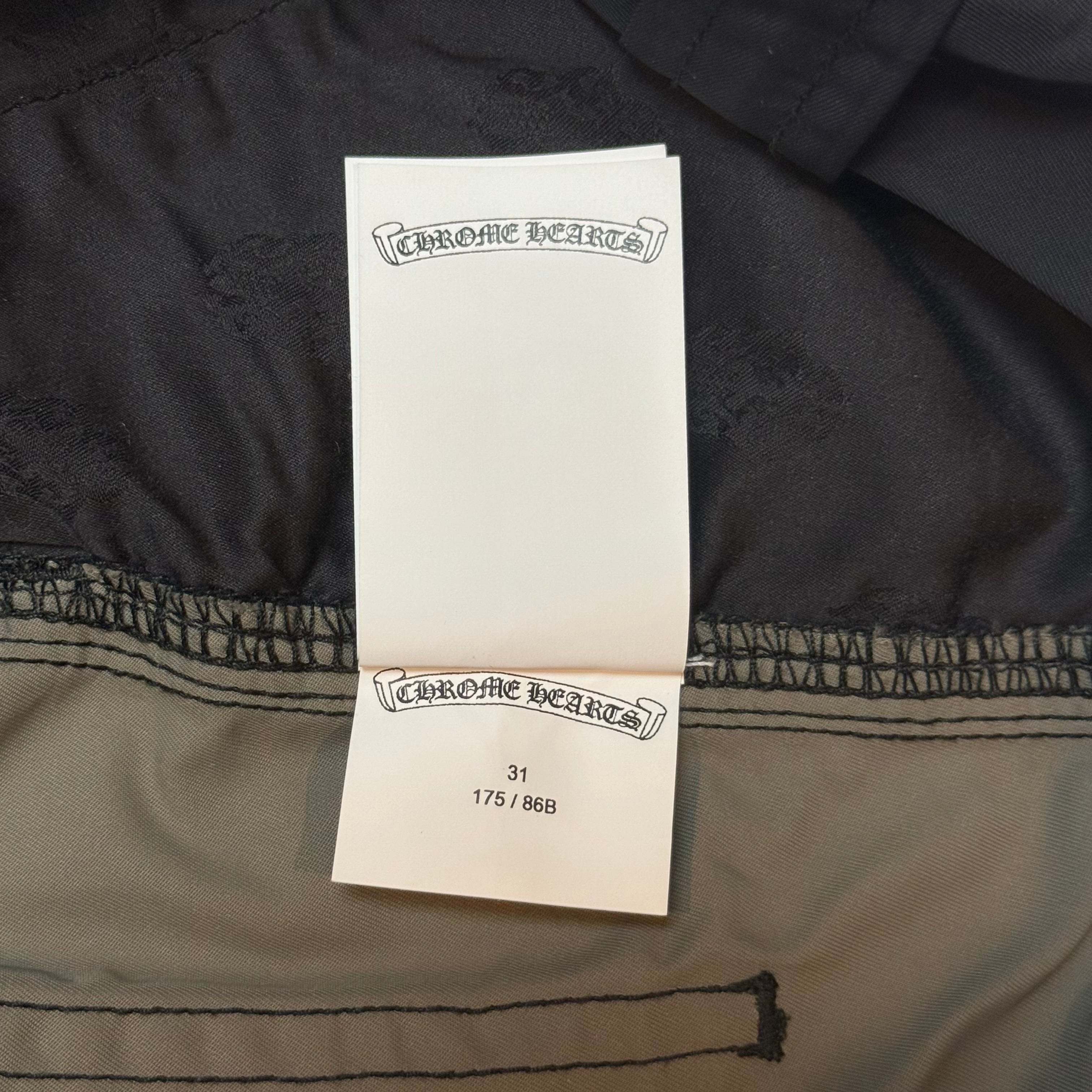 Chrome Hearts Nylon & Leather Work Pants