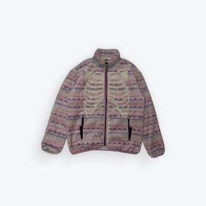 Ashland Stripe & Bone Fleece Zip-Up Jacket