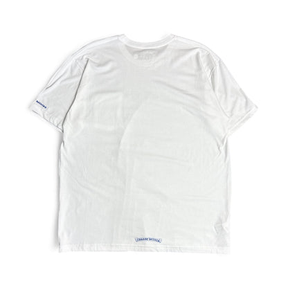 Neck Logo Tee (White/Blue)