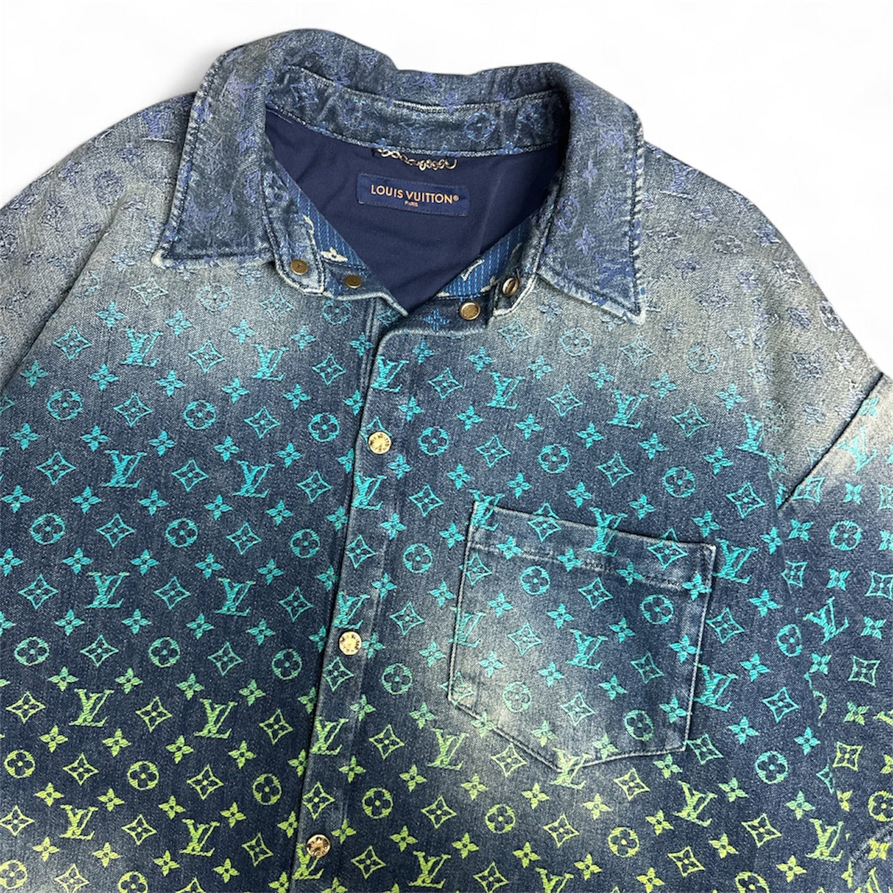 Gradient Monogram Denim Shirt