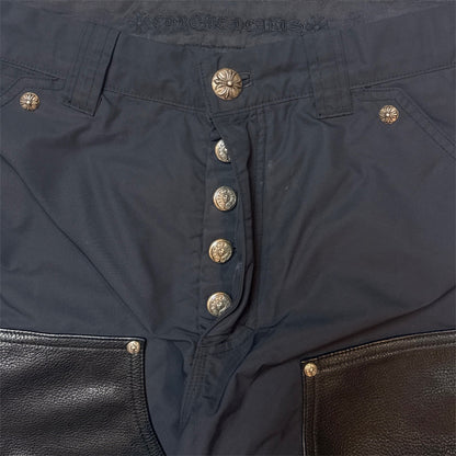 Chrome Hearts Nylon & Leather Work Pants