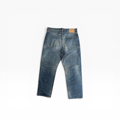 New Straight Leg Jeans Faded Blue