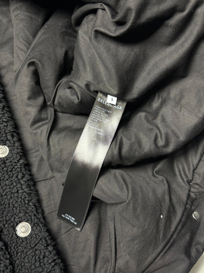 Shearling Fleece Button Up Jacket
