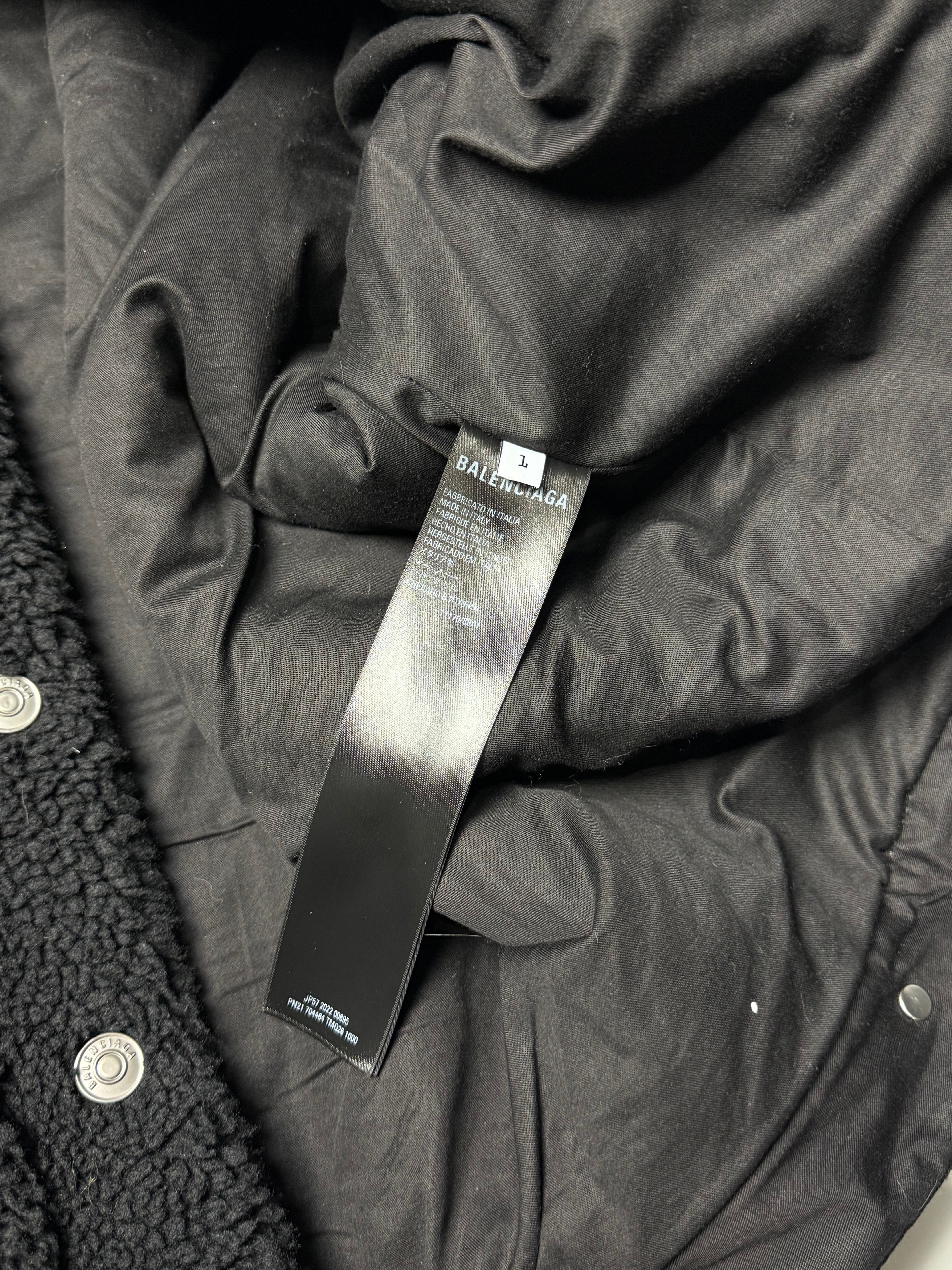 Shearling Fleece Button Up Jacket