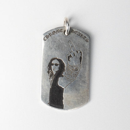 RS American Flag Dog Tag Pendant