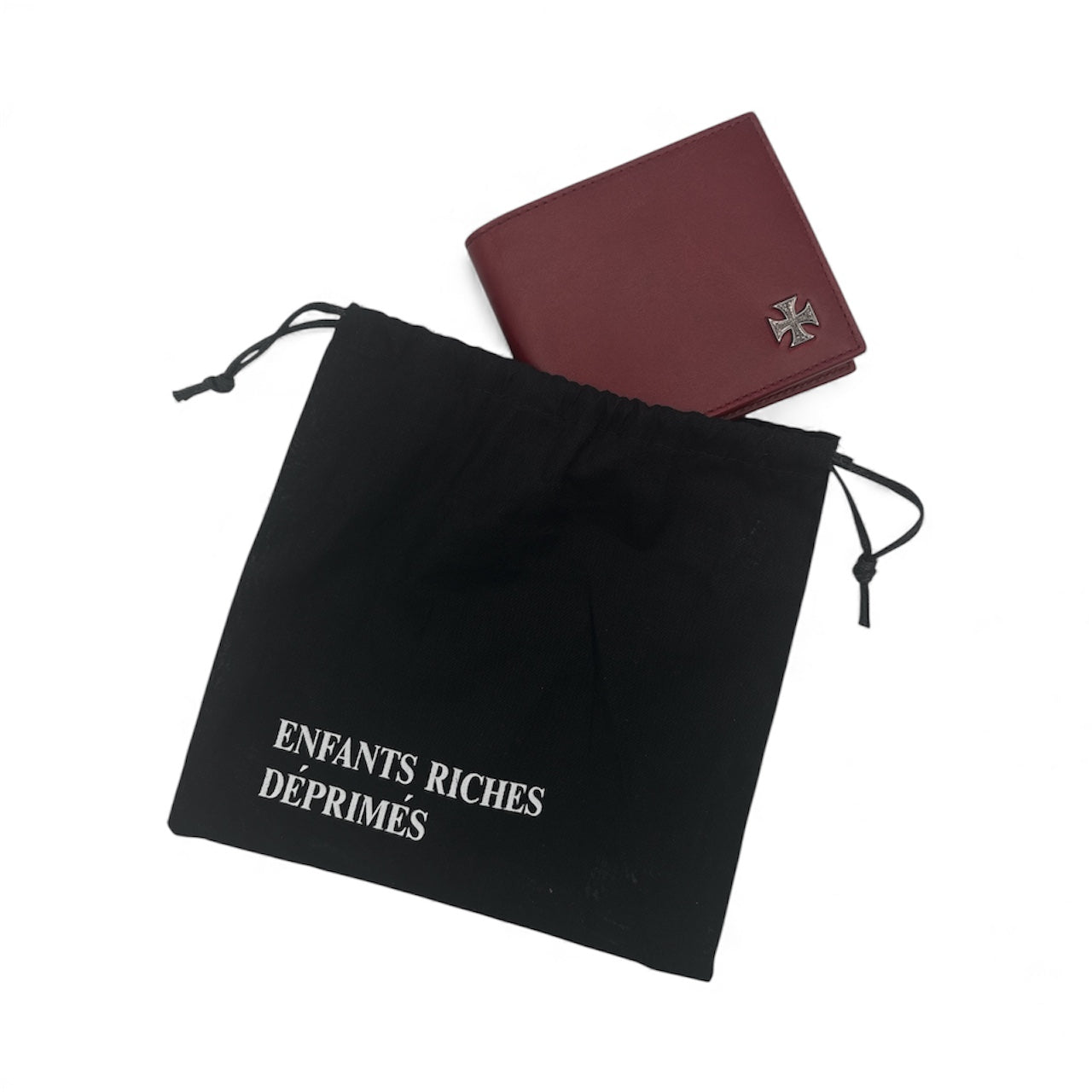 Cross Emblem Leather Wallet