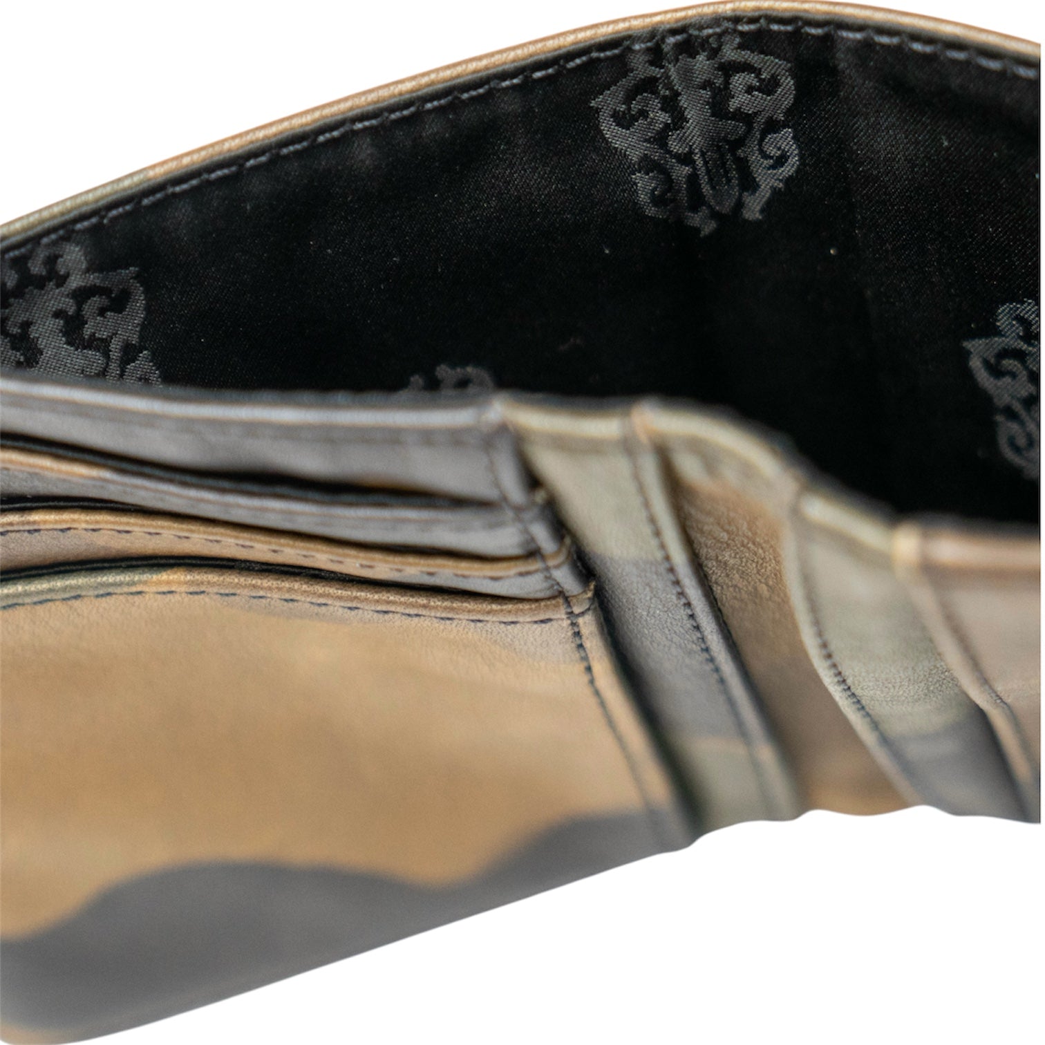 Camouflage Leather Bifold Wallet