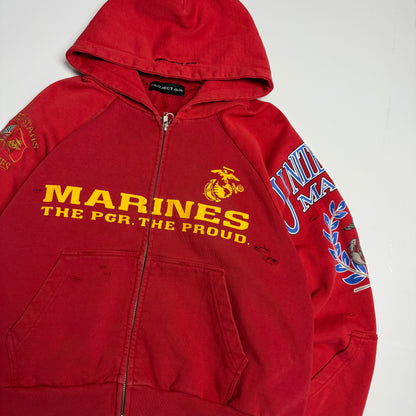 Marines Reconstructed Zip-Up Hoodie