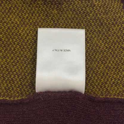 Intarsia Knit Wool-Cashmere Blend Sweater