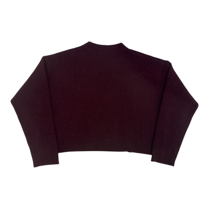 Intarsia Knit Wool-Cashmere Blend Sweater