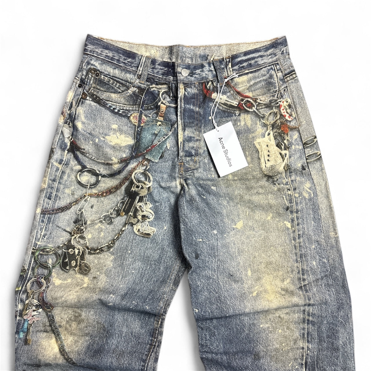 Trompe L’oeil Keychain Denim