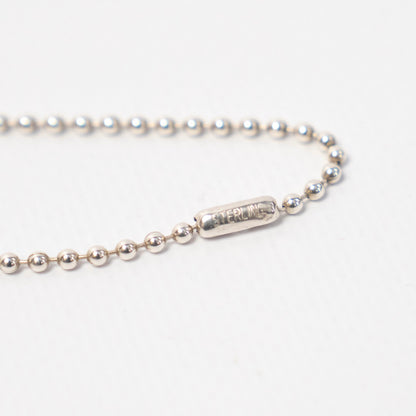 Silver Tiny Star Mini Dog Tag Pendant & Ball Chain Necklace