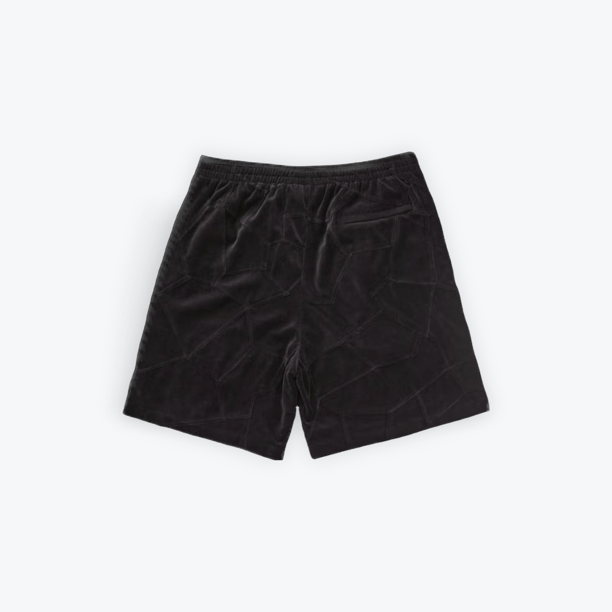 Patchwork Velour Track Shorts