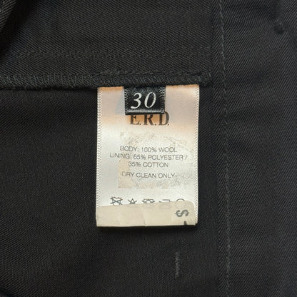 Striped Logo Flared Wool Pants