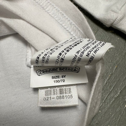 Kids Scroll Logo Pocket Long Sleeve T-Shirt (White/Red)