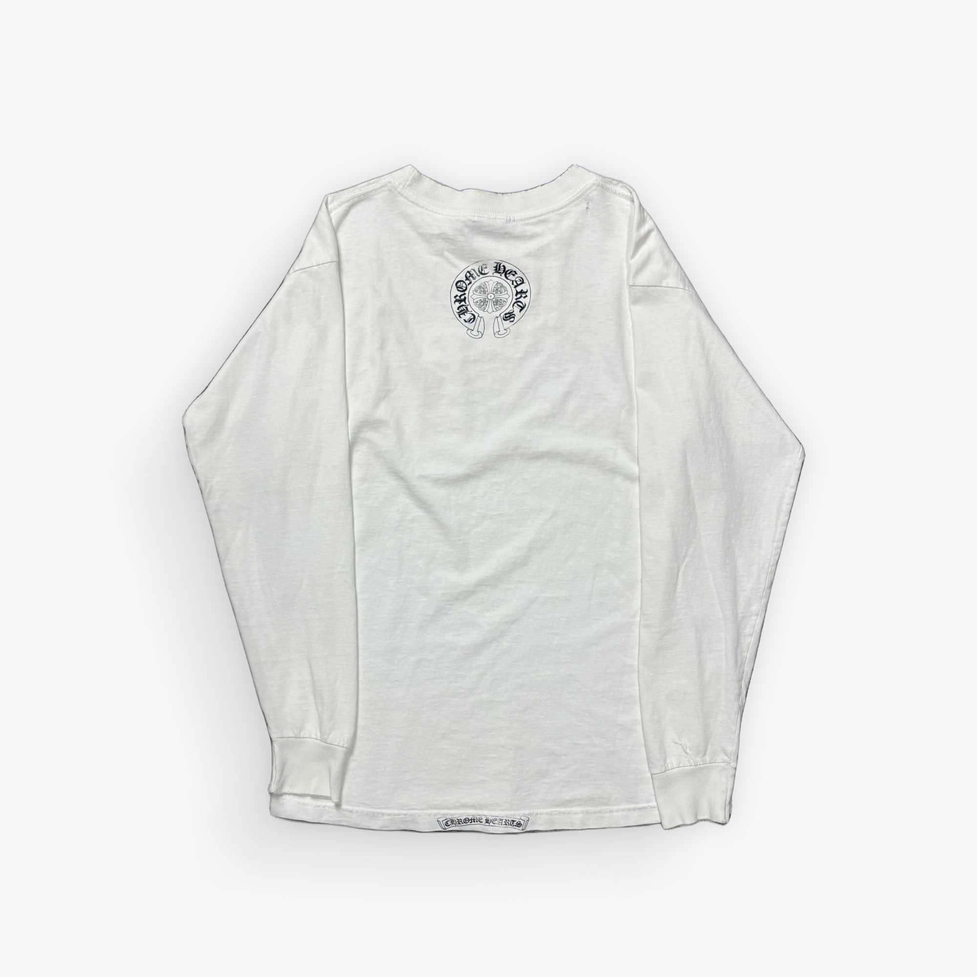 Vintage Floral Dagger Pocket Long Sleeve T-Shirt