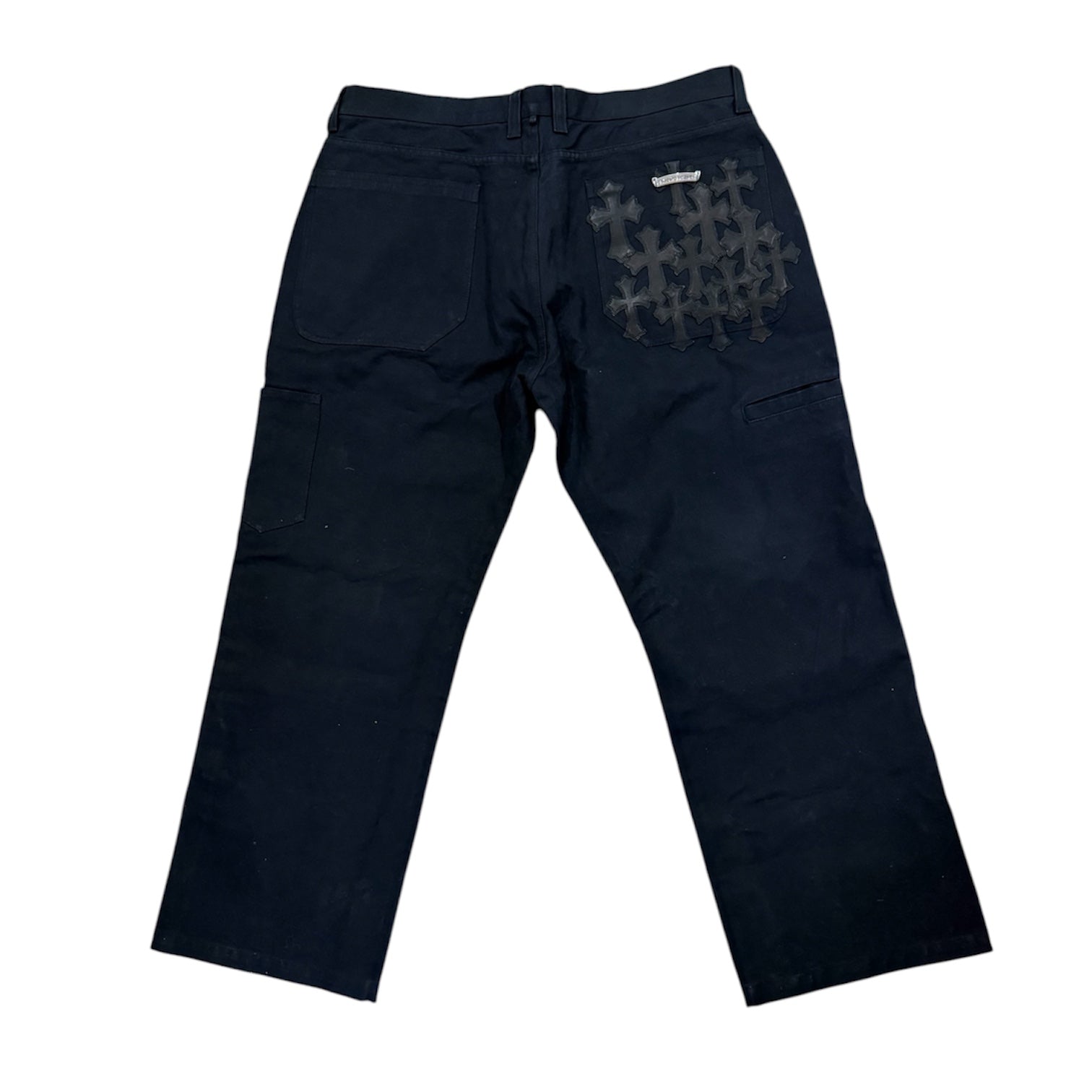 Cross Patch Hidden Knee Work Pants