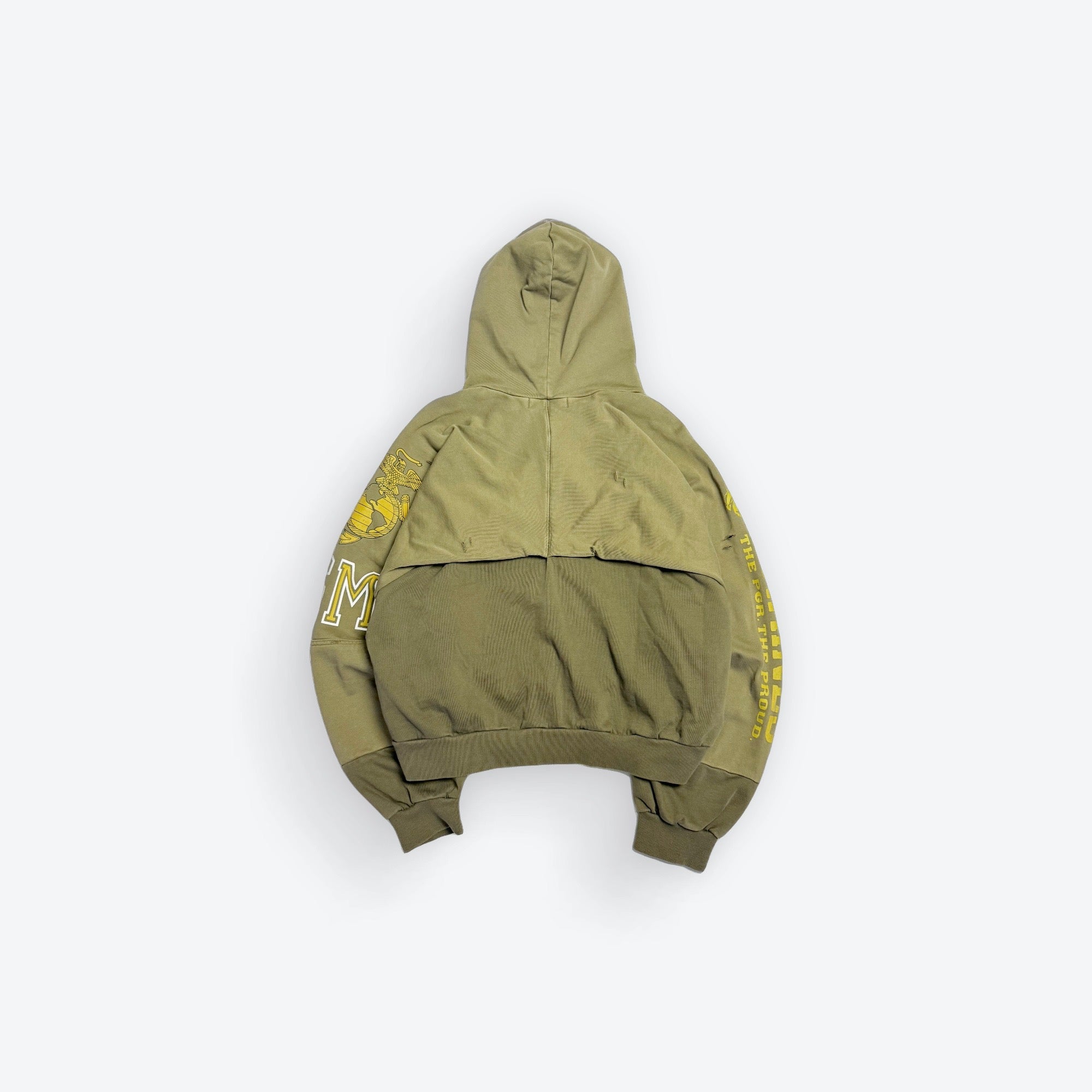 USMC Reconstructed Zip-Up Hoodie
