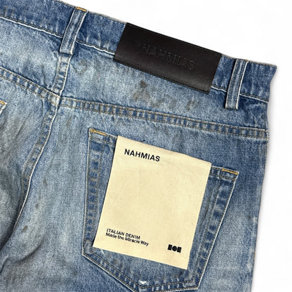 Wide Leg Distressed Jeans