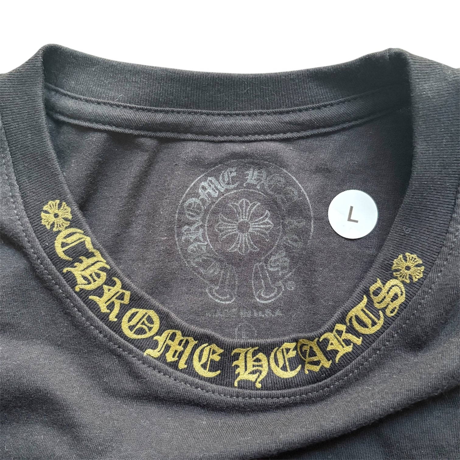 Neck Logo Long Sleeve T-Shirt (Black/Olive)