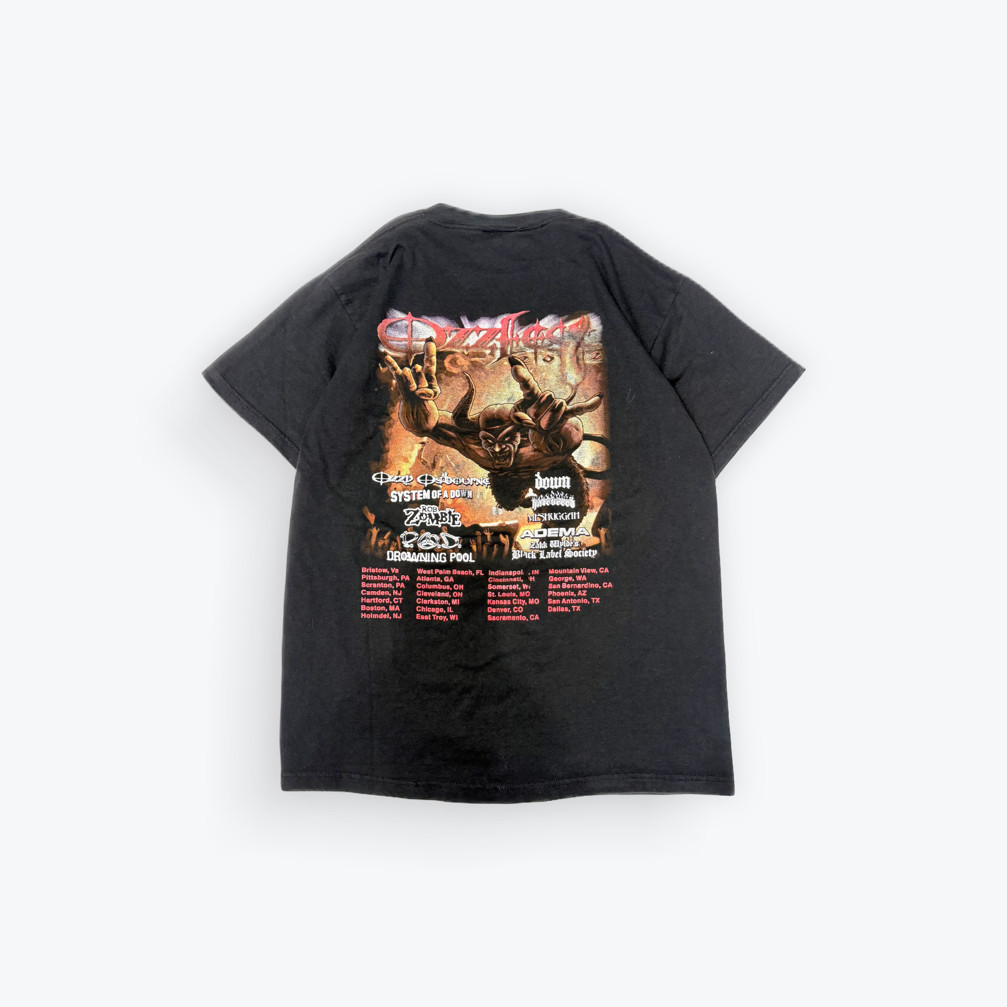 ‘02 Ozzfest Ozzy Osbourne Band Tee