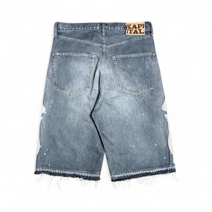 Denim Bone Shorts