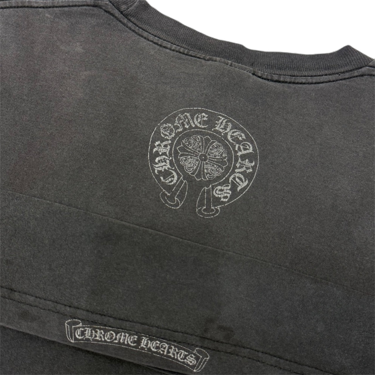 Vintage Floral Dagger Pocket Long Sleeve T-Shirt