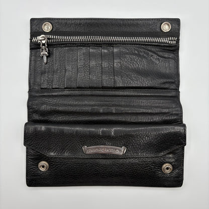 Snap Bifold Dagger Zip Long Wallet