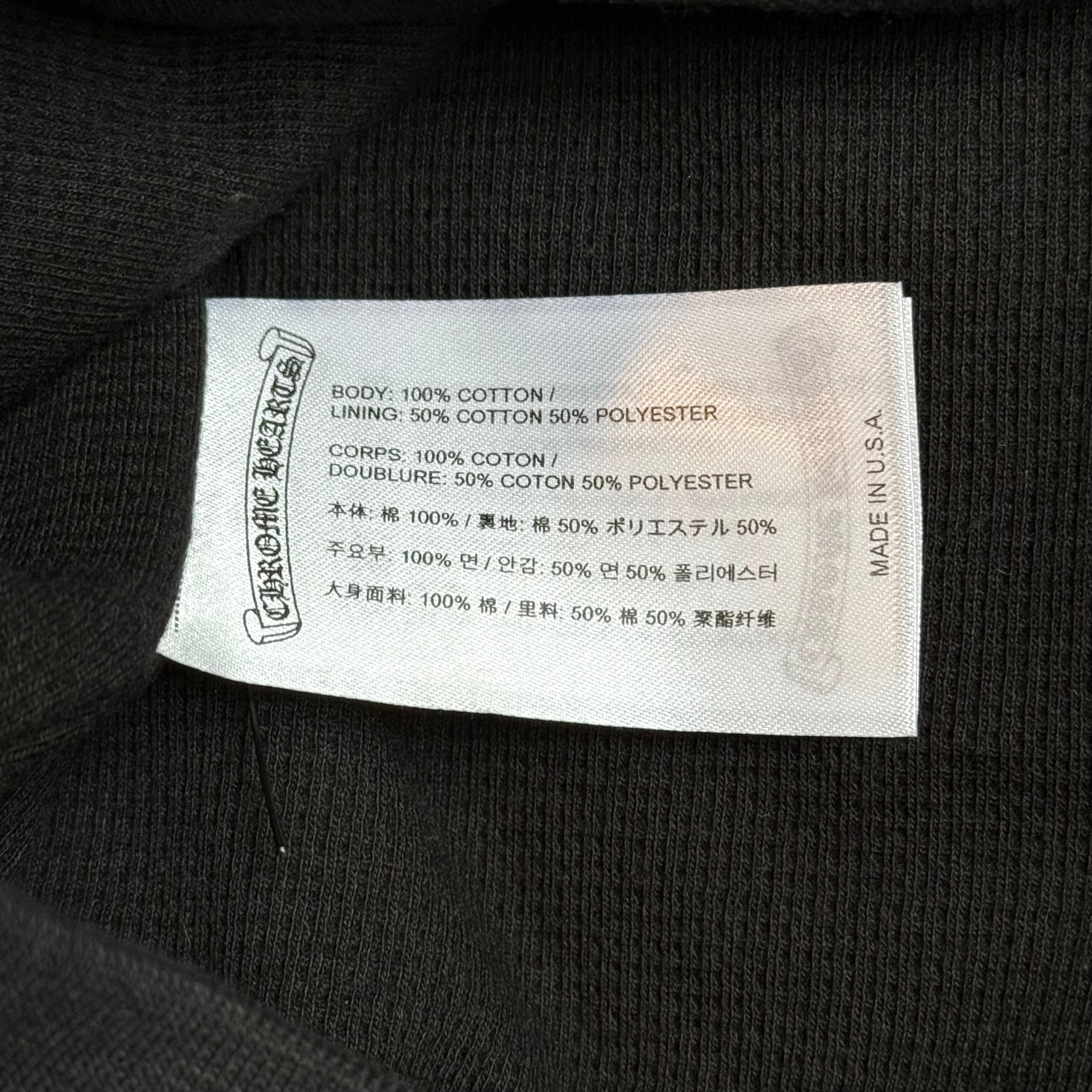 Vertical Logo Thermal Zip Up Hoodie