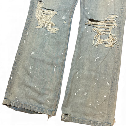 Distressed Flare Jeans