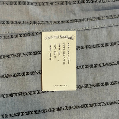“Loose Ends” Spell Out Pinstripe Button Up Shirt
