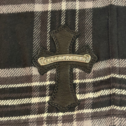 After School Cross Patch Plaid Flannel Shorts