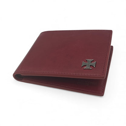 Cross Emblem Leather Wallet