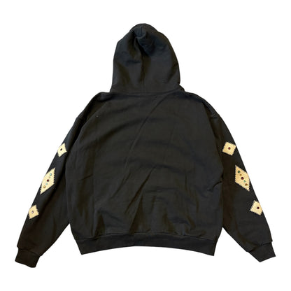 Studded Leather Logo Hoodie