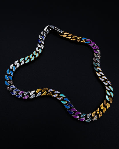 Louis Vuitton Chainlink Patches Necklace | Available now at Revival Luxury Boutique